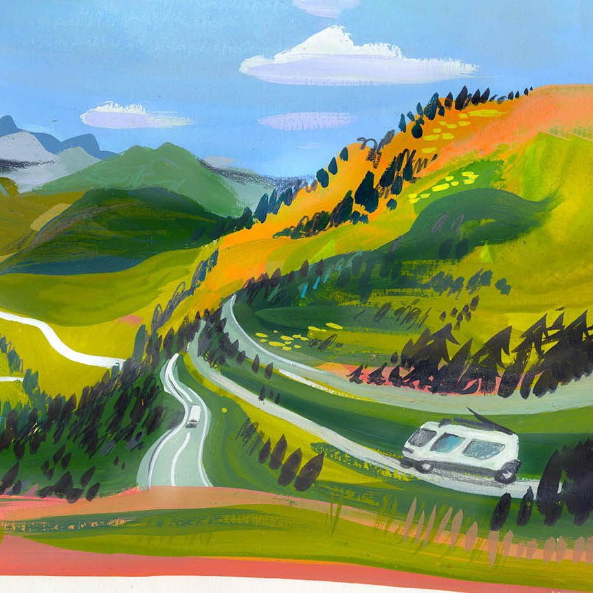 Maru Godas : Peindre la couleur, pas la montagne : laboratoire pictural sur le paysage alpin (3h)